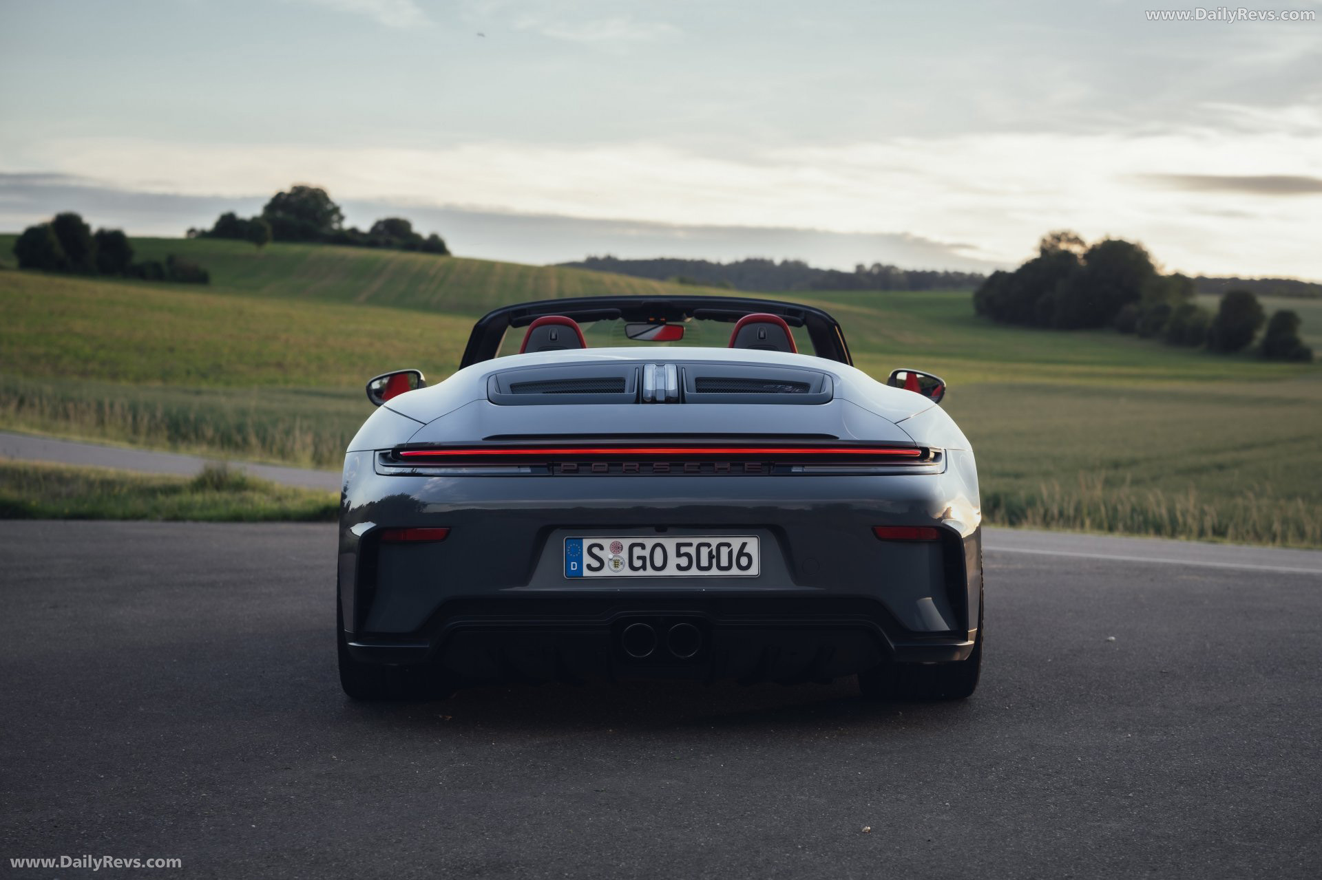 2027 Porsche 911 GT3 S-C 992 ll Slate Grey Neo Rear View