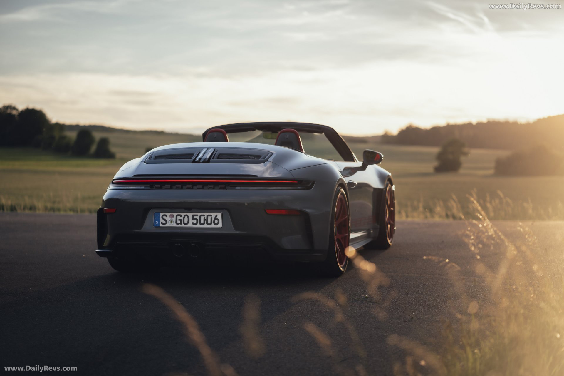 2027 Porsche 911 GT3 S-C 992 ll Slate Grey Neo Rear View