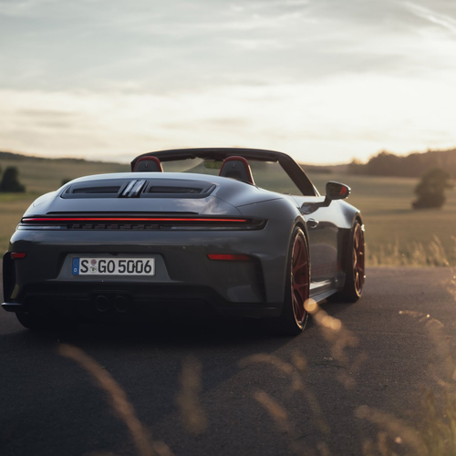 2027 Porsche 911 GT3 S-C 992 ll Slate Grey Neo Rear View