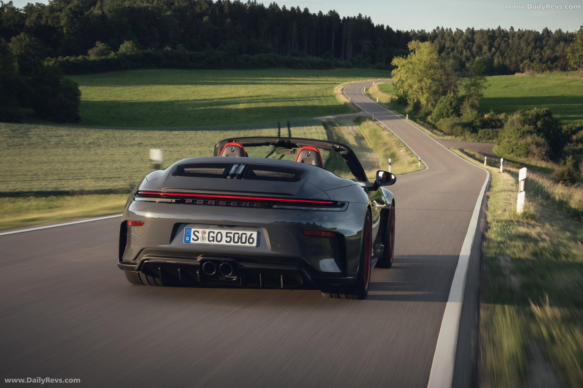 2027 Porsche 911 GT3 S-C 992 ll Slate Grey Neo Rear View
