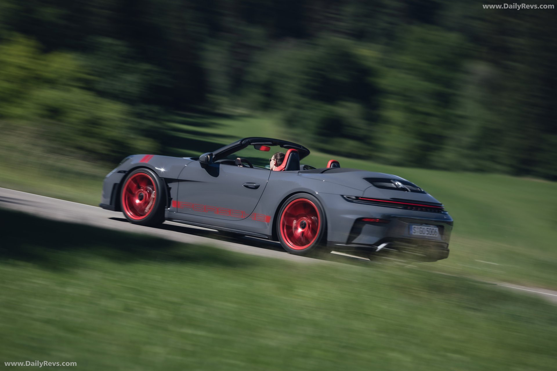 2027 Porsche 911 GT3 S-C 992 ll Slate Grey Neo Rear View