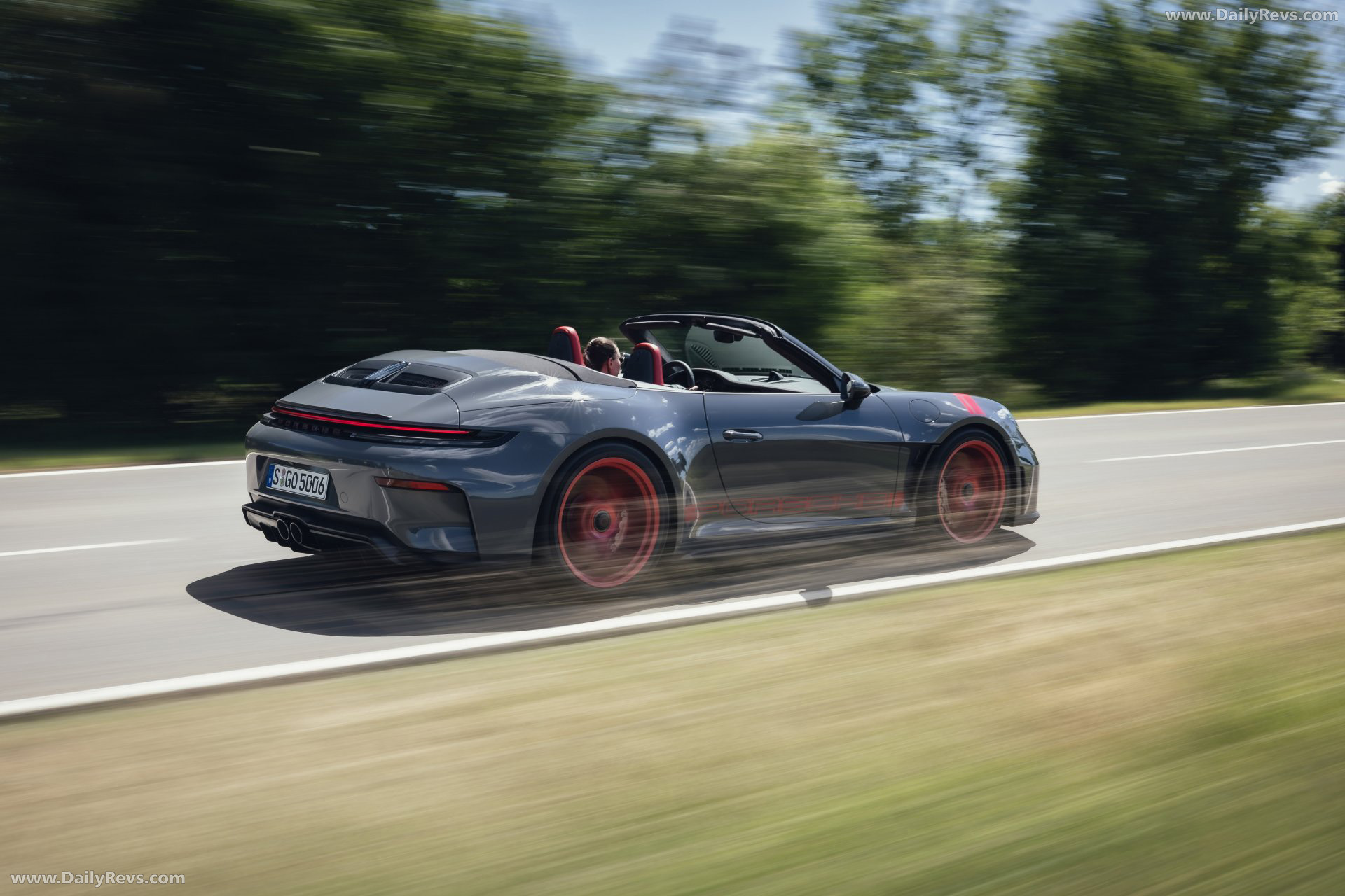 2027 Porsche 911 GT3 S-C 992 ll Slate Grey Neo Rear View