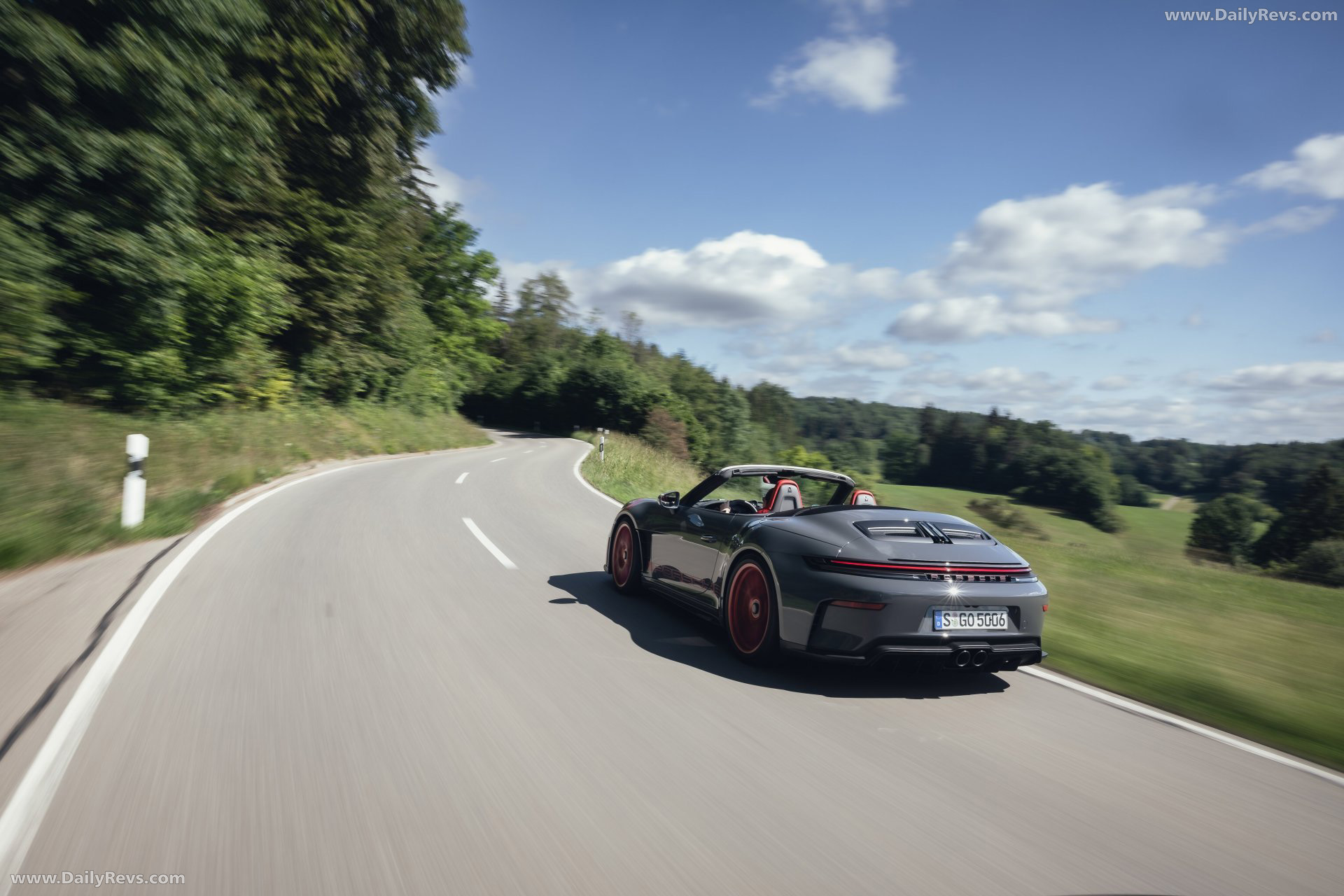 2027 Porsche 911 GT3 S-C 992 ll Slate Grey Neo Rear View