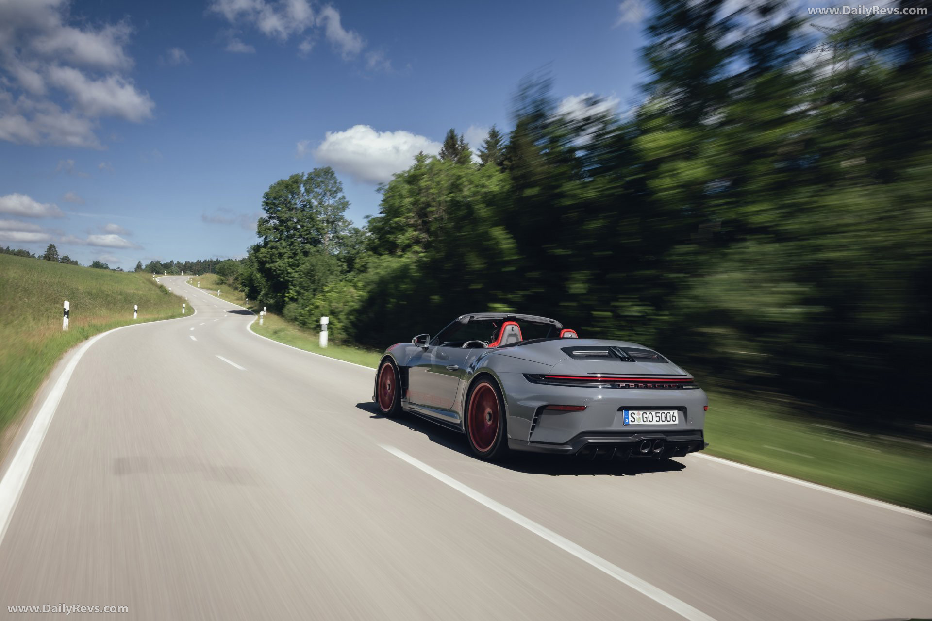 2027 Porsche 911 GT3 S-C 992 ll Slate Grey Neo Rear View