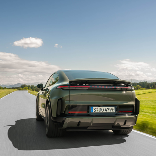 2027 Porsche Cayenne Turbo Coupe Electric E4 Monteverde Rear View