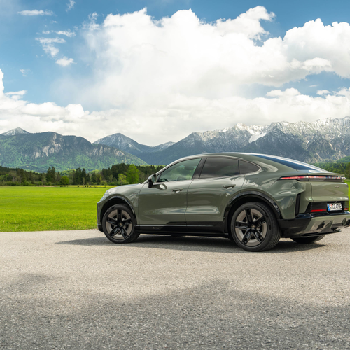 2027 Porsche Cayenne Turbo Coupe Electric E4 Monteverde Rear View