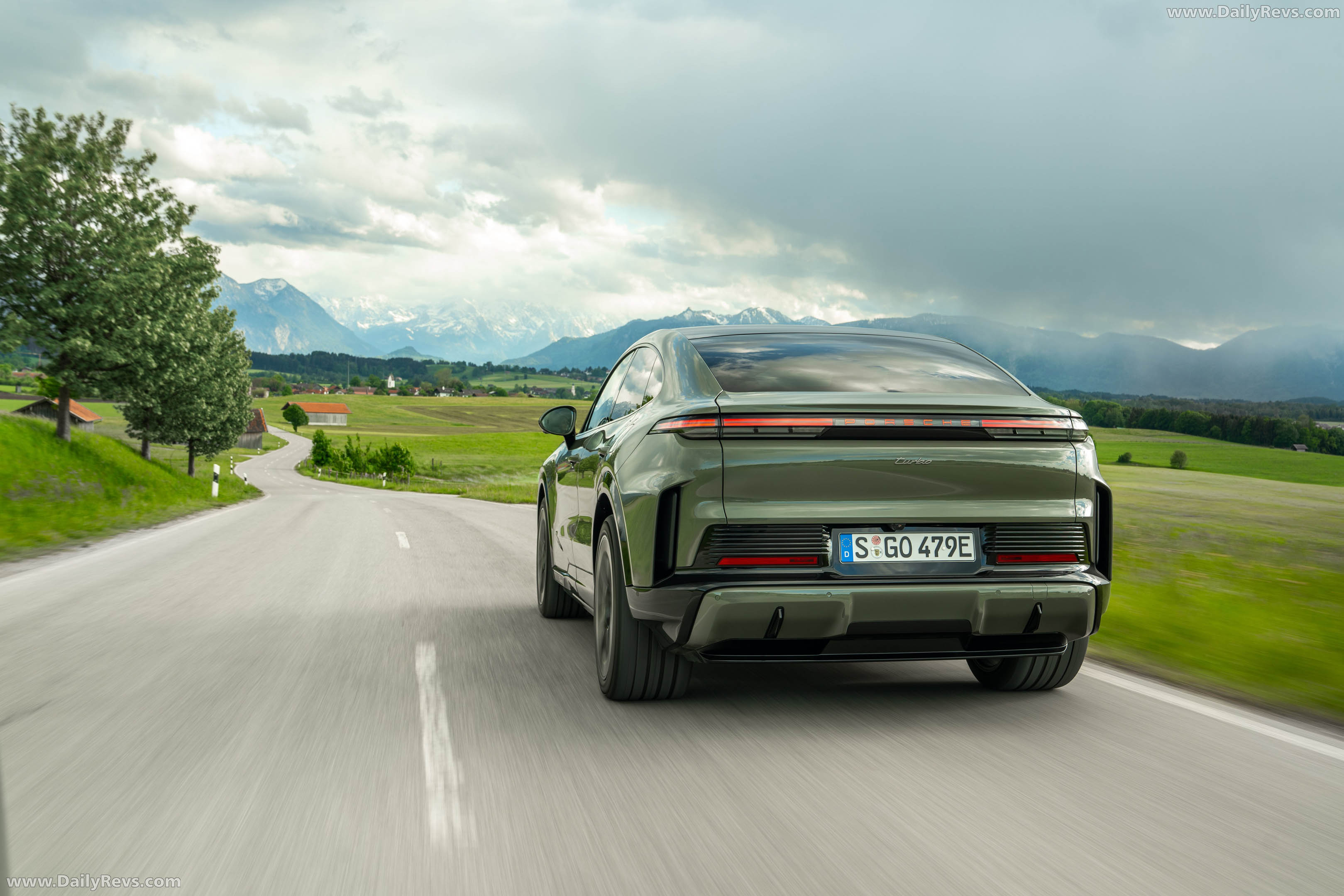 2027 Porsche Cayenne Turbo Coupe Electric E4 Monteverde Rear View