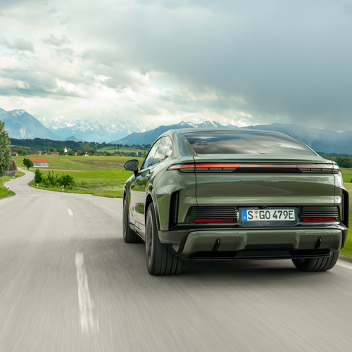 2027 Porsche Cayenne Turbo Coupe Electric E4 Monteverde Rear View