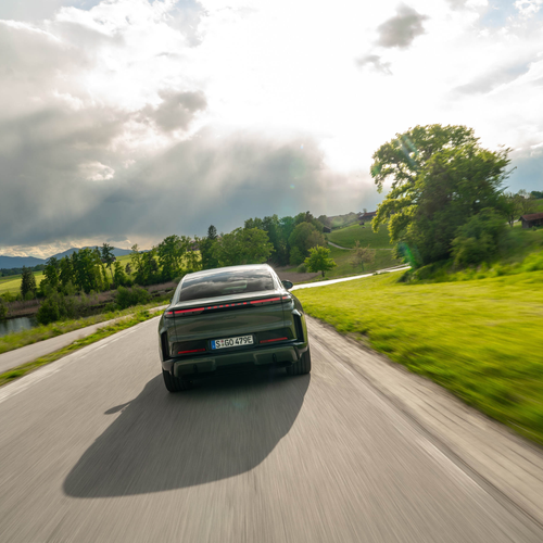 2027 Porsche Cayenne Turbo Coupe Electric E4 Monteverde Rear View