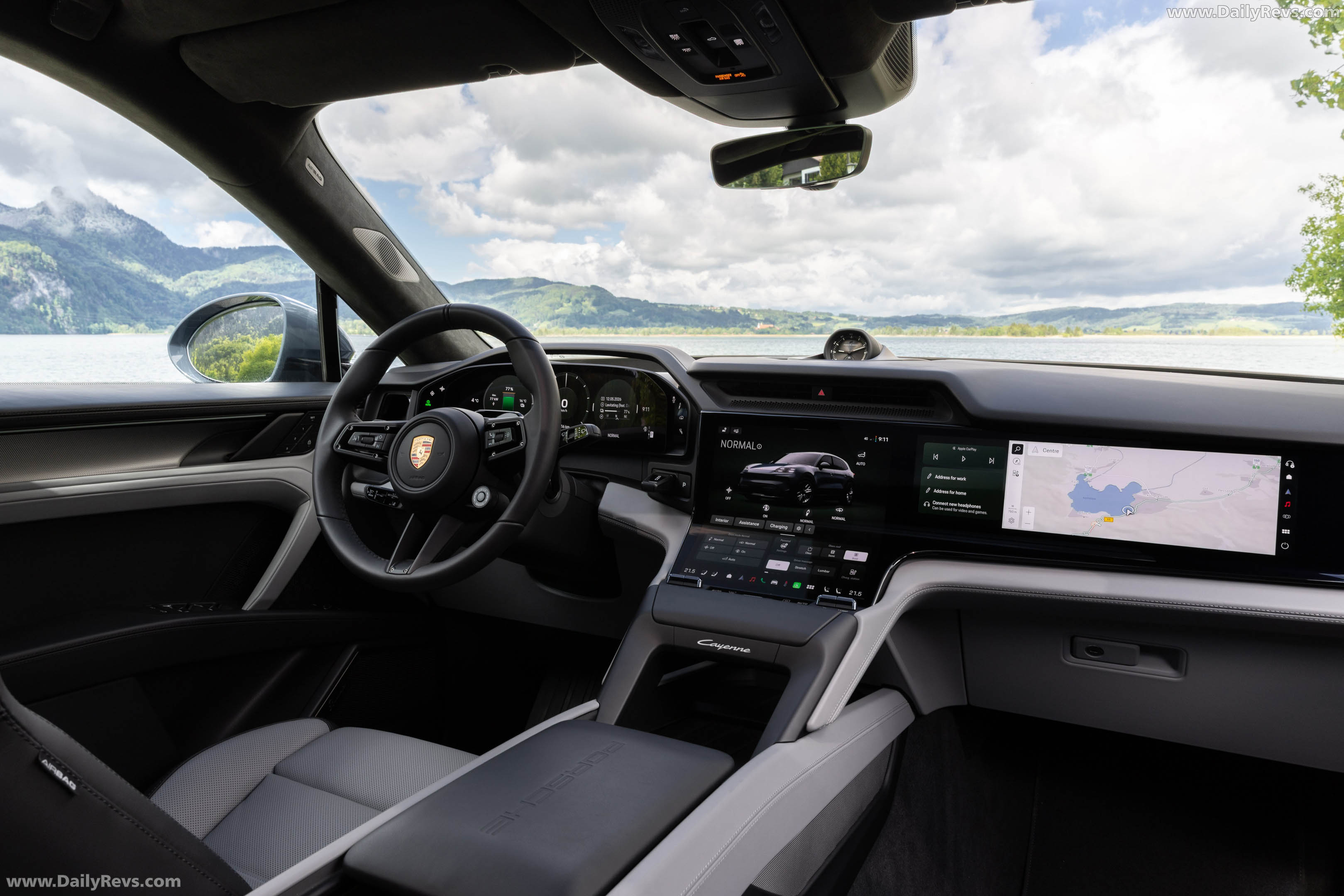 2027 Porsche Cayenne S Electric E4 Pale Blue Interior
