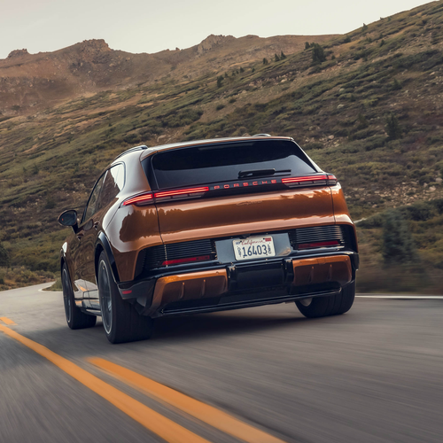 2027 Porsche Cayenne Electric E4 US Version Rear View
