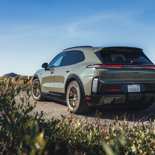 2027 Porsche Cayenne Turbo Electric E4 US Version Rear View