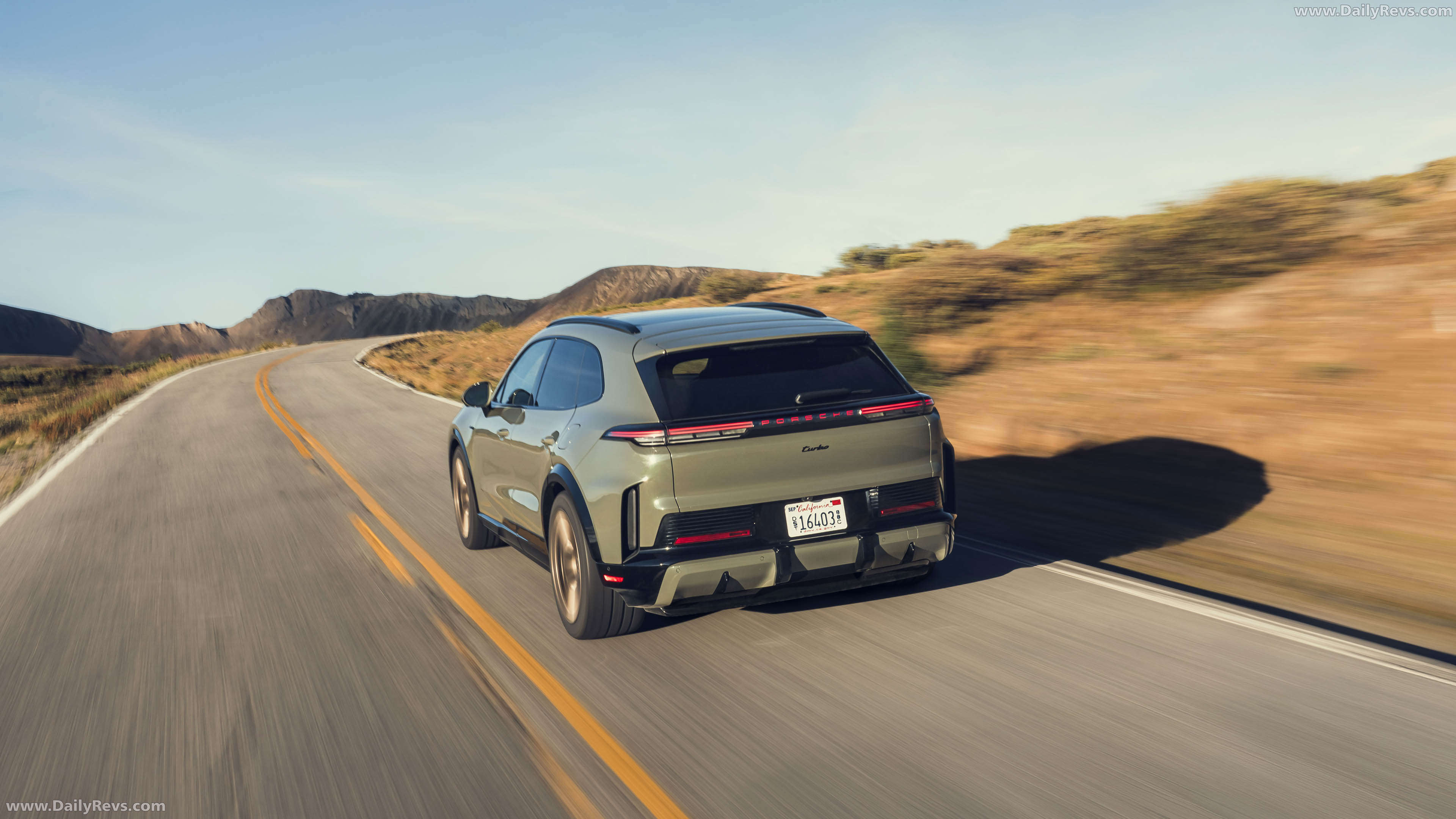 2027 Porsche Cayenne Turbo Electric E4 US Version Rear View