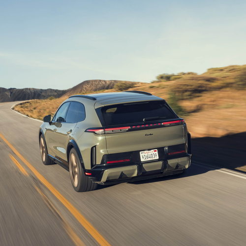 2027 Porsche Cayenne Turbo Electric E4 US Version Rear View