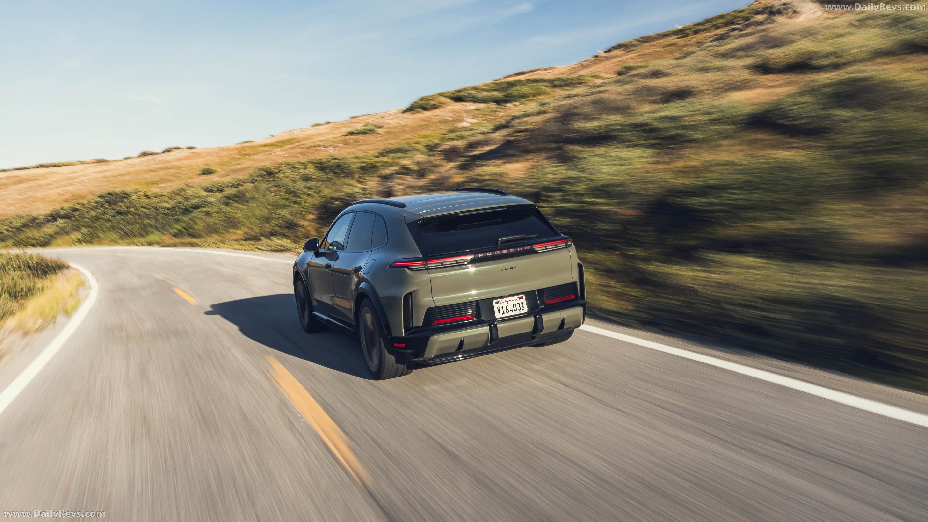 2027 Porsche Cayenne Turbo Electric E4 US Version Rear View