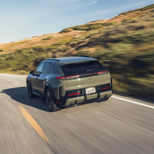 2027 Porsche Cayenne Turbo Electric E4 US Version Rear View