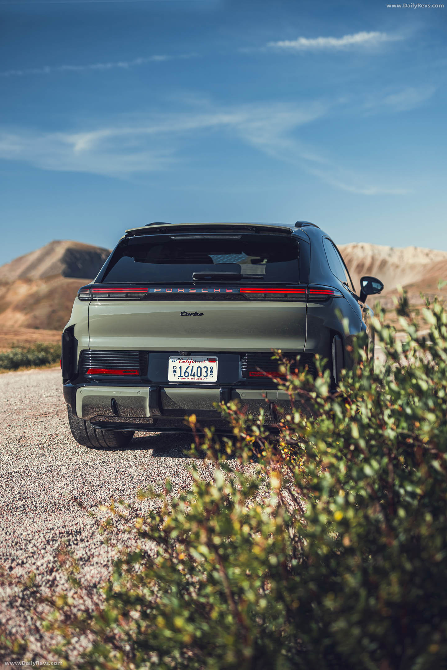 2027 Porsche Cayenne Turbo Electric E4 US Version Rear View