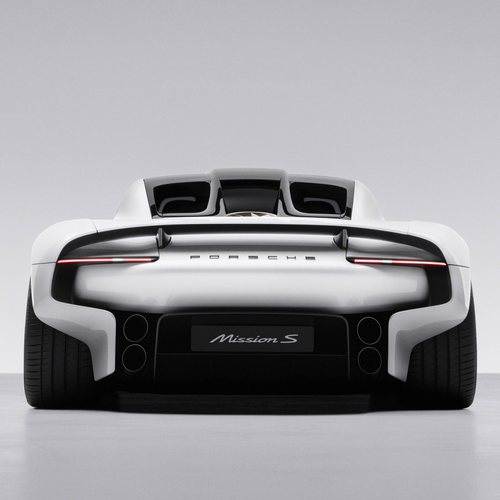 2026 Porsche Mission S Concept Rear View