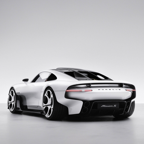 2026 Porsche Mission S Concept Rear View