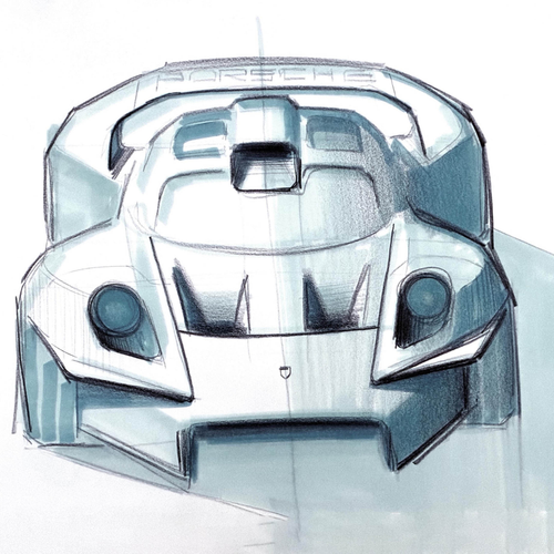 2026 Porsche Mission S Concept Sketches