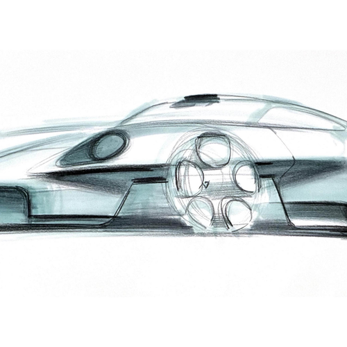 2026 Porsche Mission S Concept Sketches