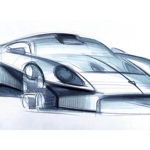 2026 Porsche Mission S Concept Sketches