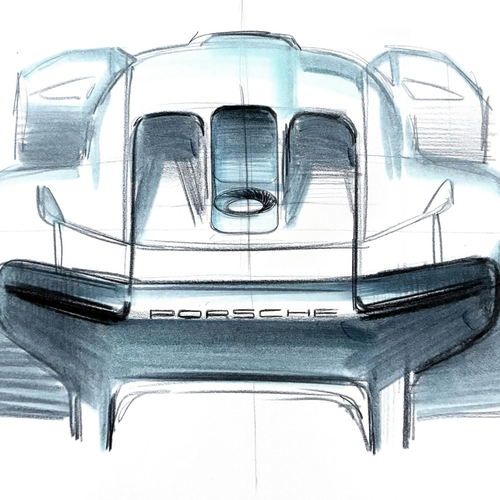 2026 Porsche Mission S Concept Sketches