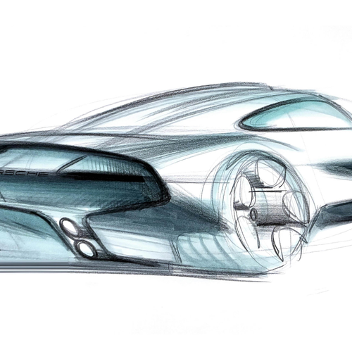 2026 Porsche Mission S Concept Sketches