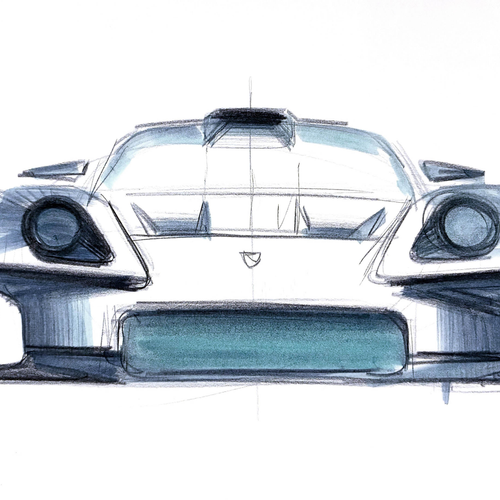 2026 Porsche Mission S Concept Sketches