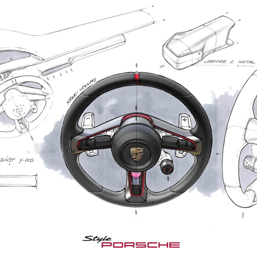 2026 Porsche Mission S Concept Sketches