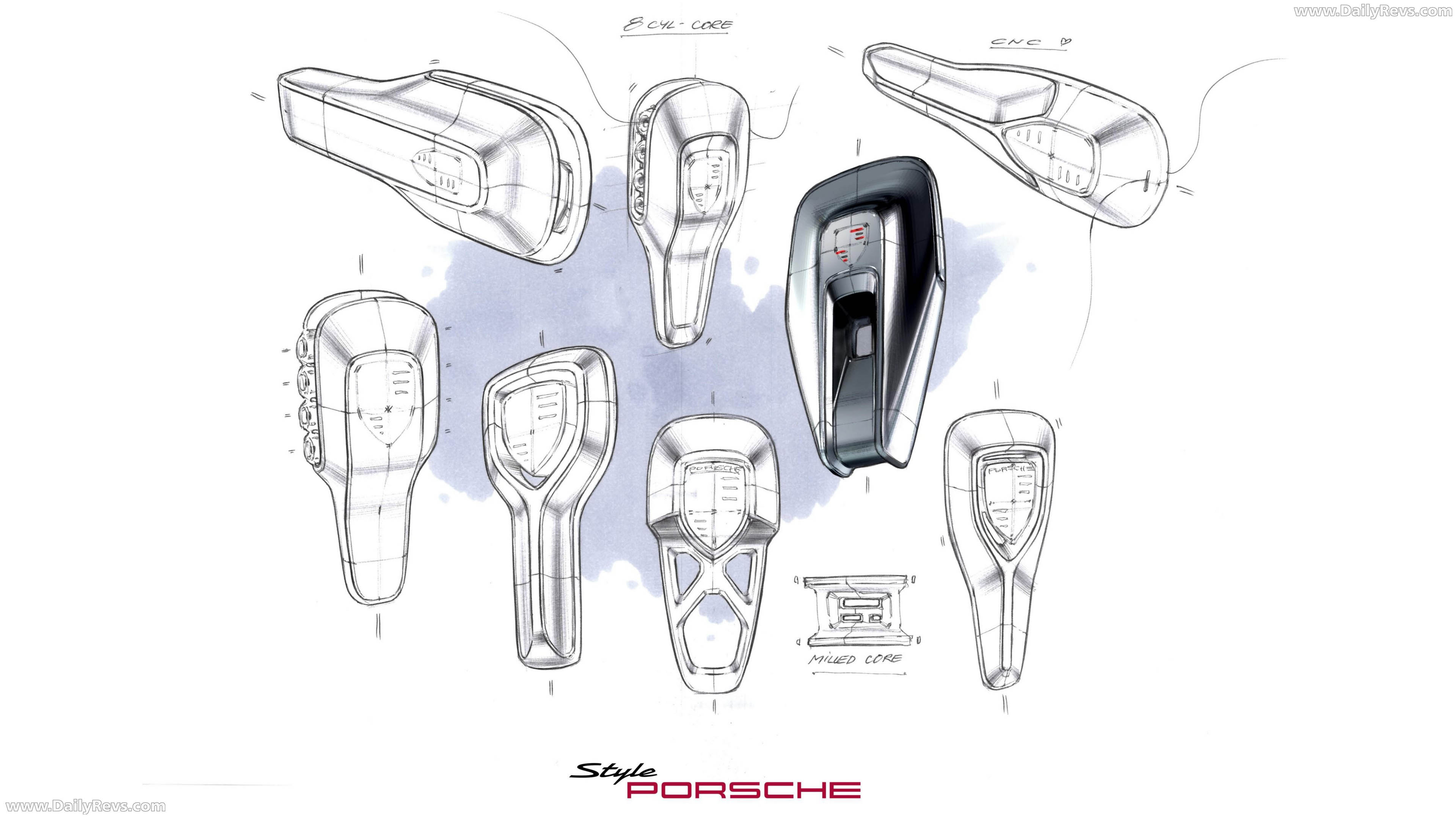 2026 Porsche Mission S Concept Sketches