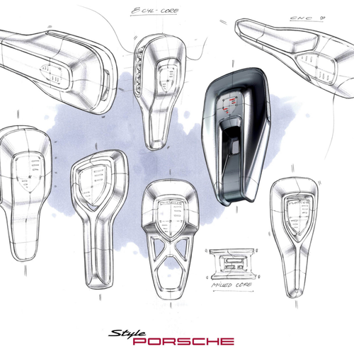 2026 Porsche Mission S Concept Sketches