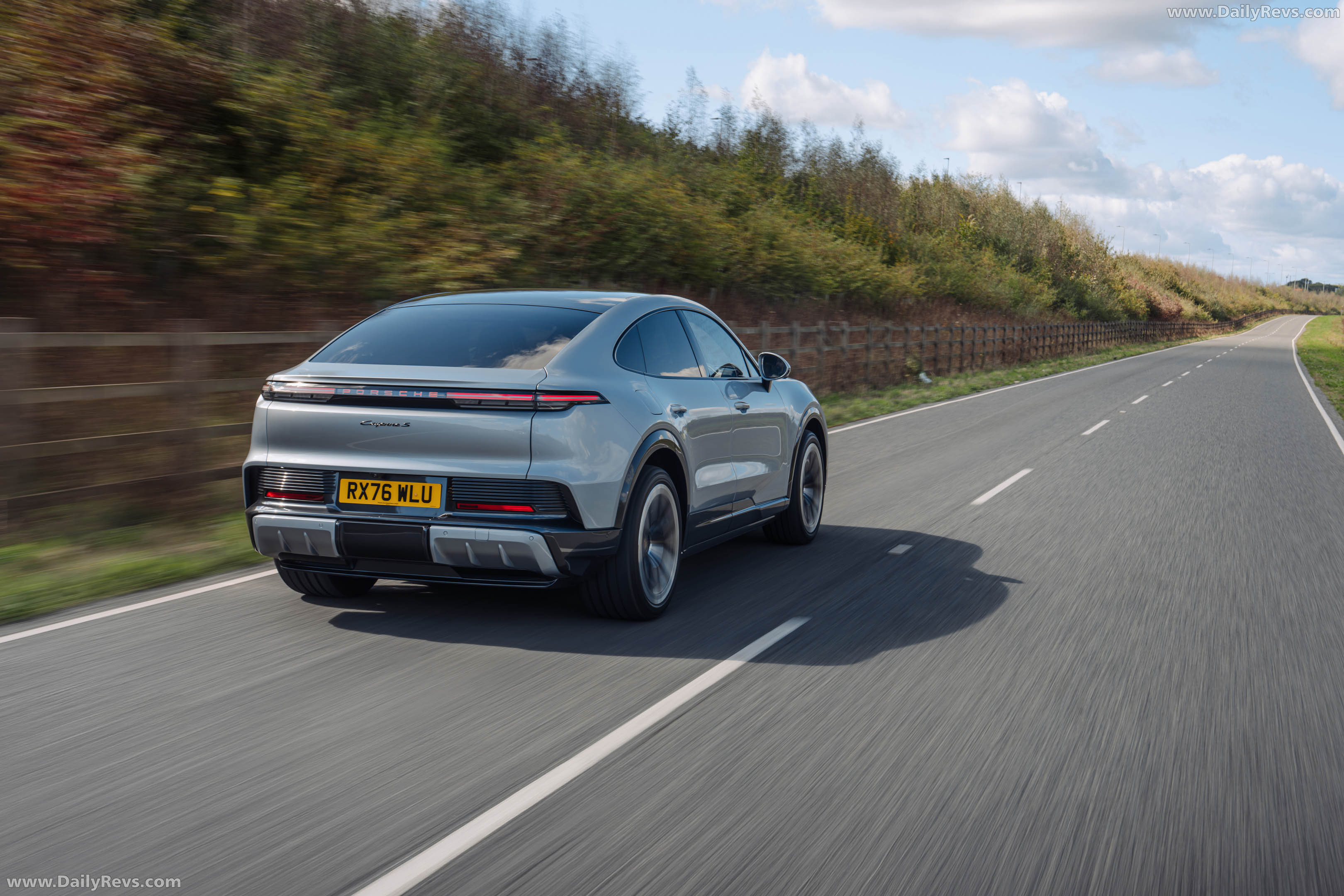 2027 Porsche Cayenne S Coupe Electric E4 UK Version Rear View