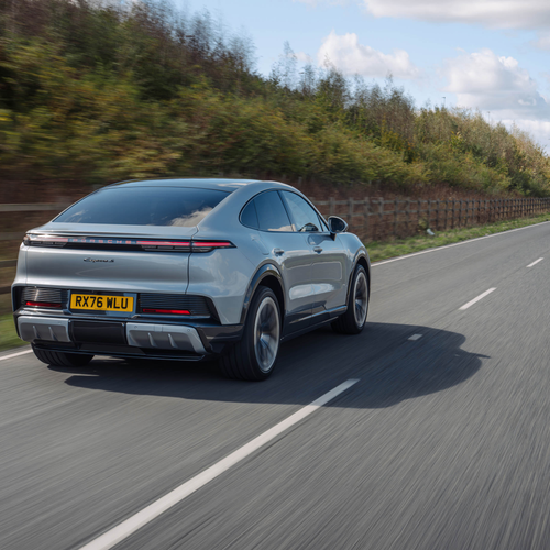 2027 Porsche Cayenne S Coupe Electric E4 UK Version Rear View