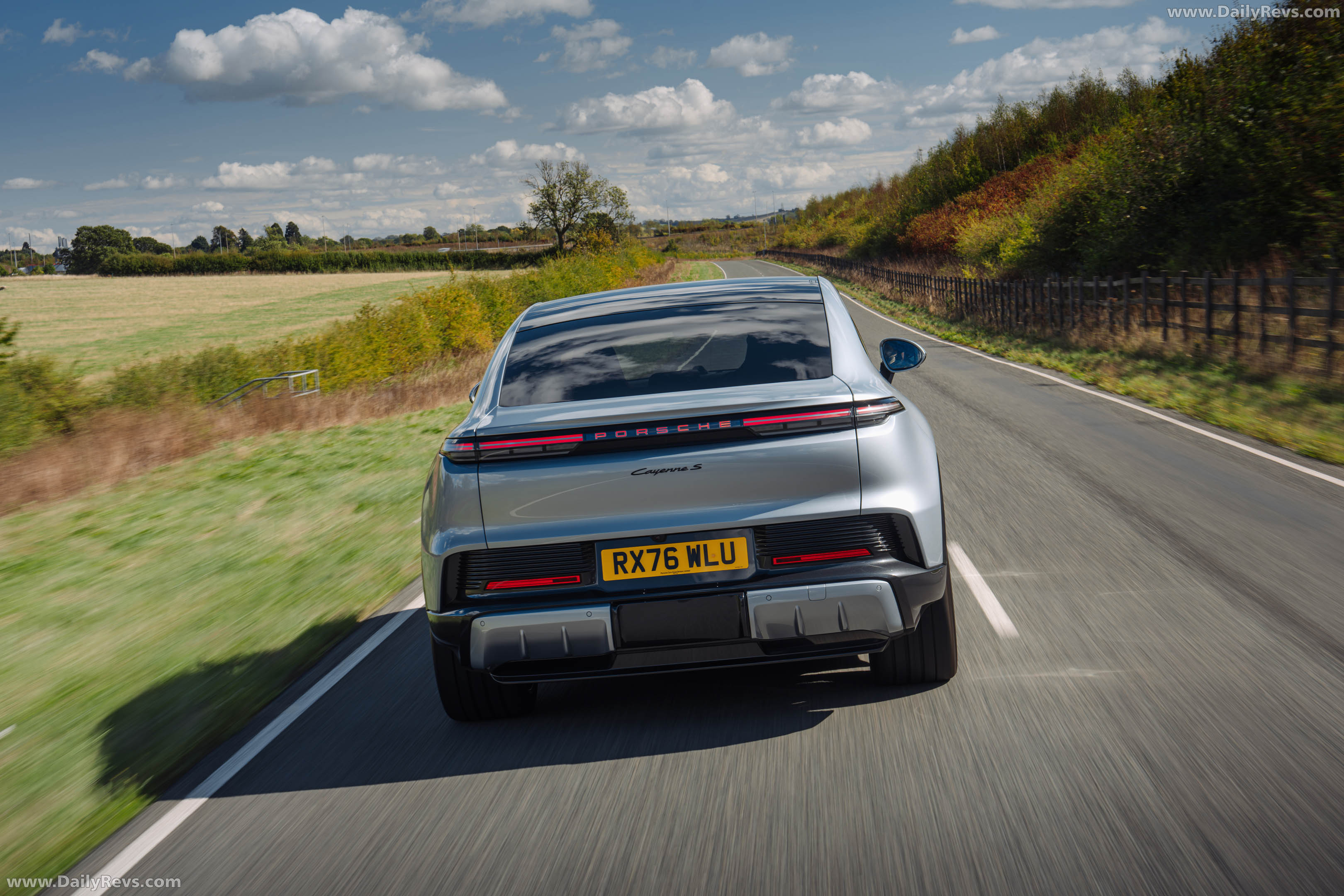 2027 Porsche Cayenne S Coupe Electric E4 UK Version Rear View