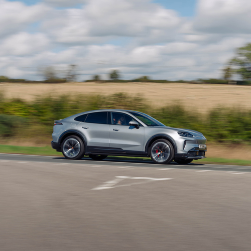 2027 Porsche Cayenne S Coupe Electric E4 UK Version Side View