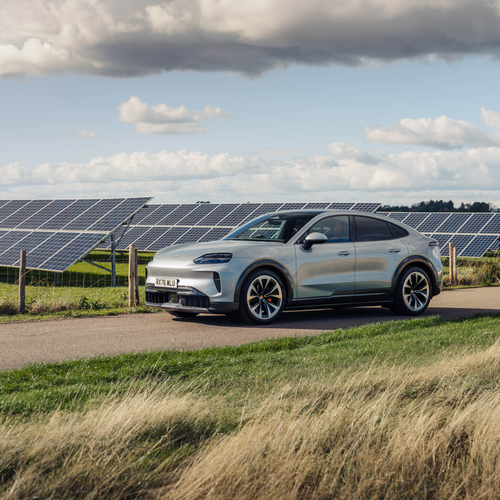 2027 Porsche Cayenne S Coupe Electric E4 UK Version Side View