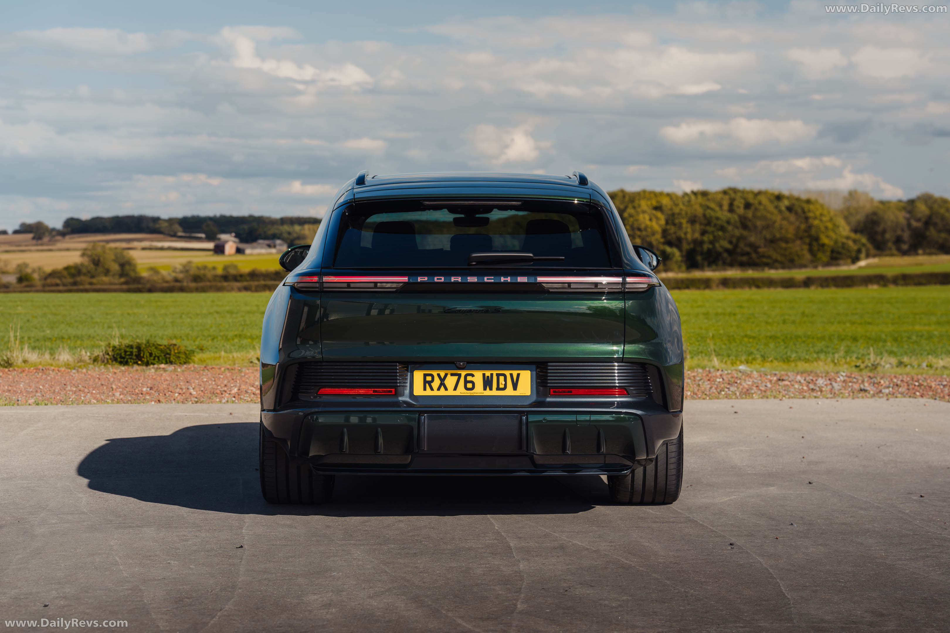 2027 Porsche Cayenne S Electric E4 UK Version Rear View