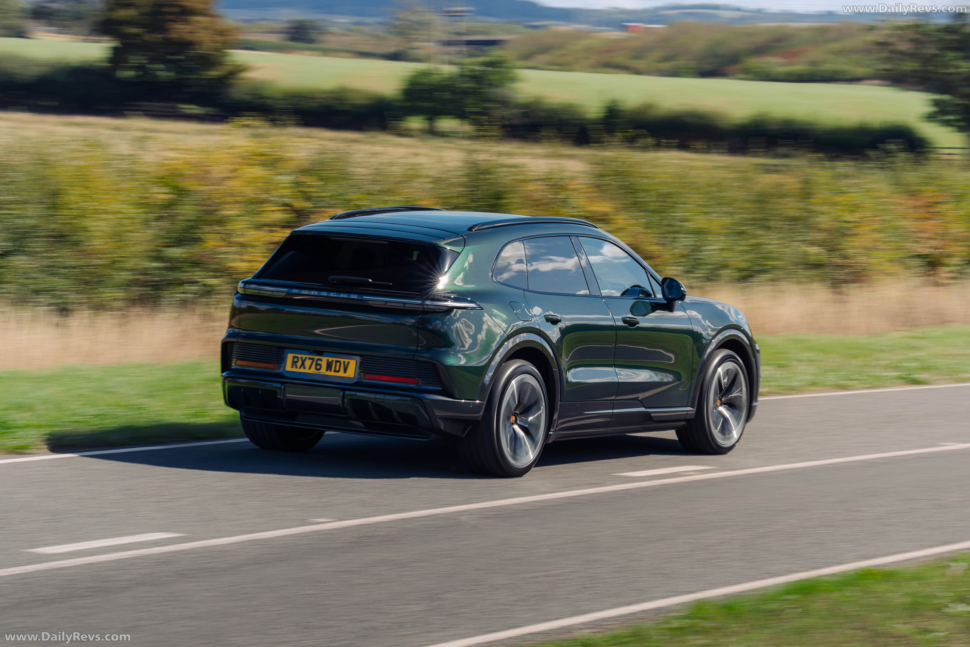 2027 Porsche Cayenne S Electric E4 UK Version Rear View