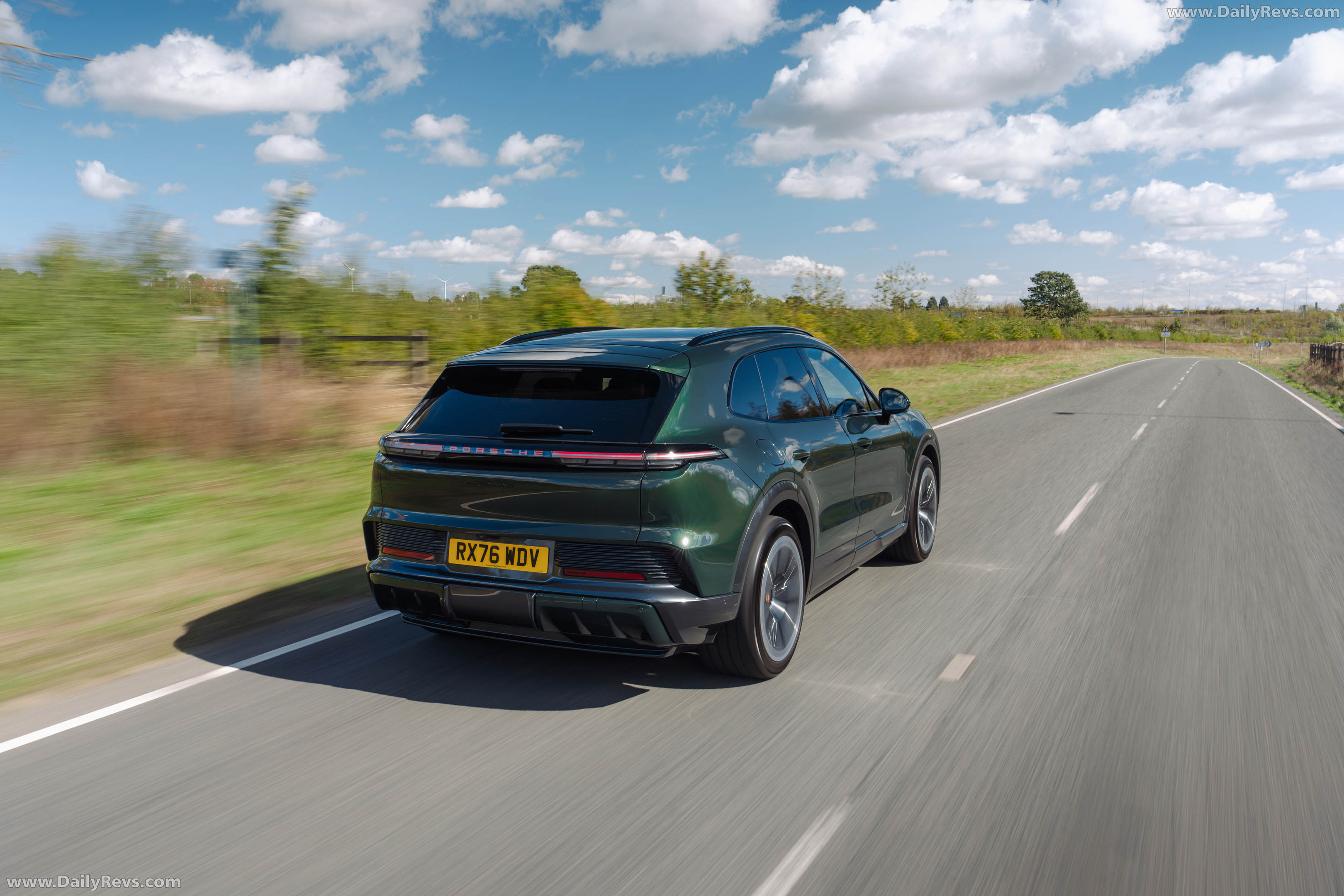 2027 Porsche Cayenne S Electric E4 UK Version Rear View