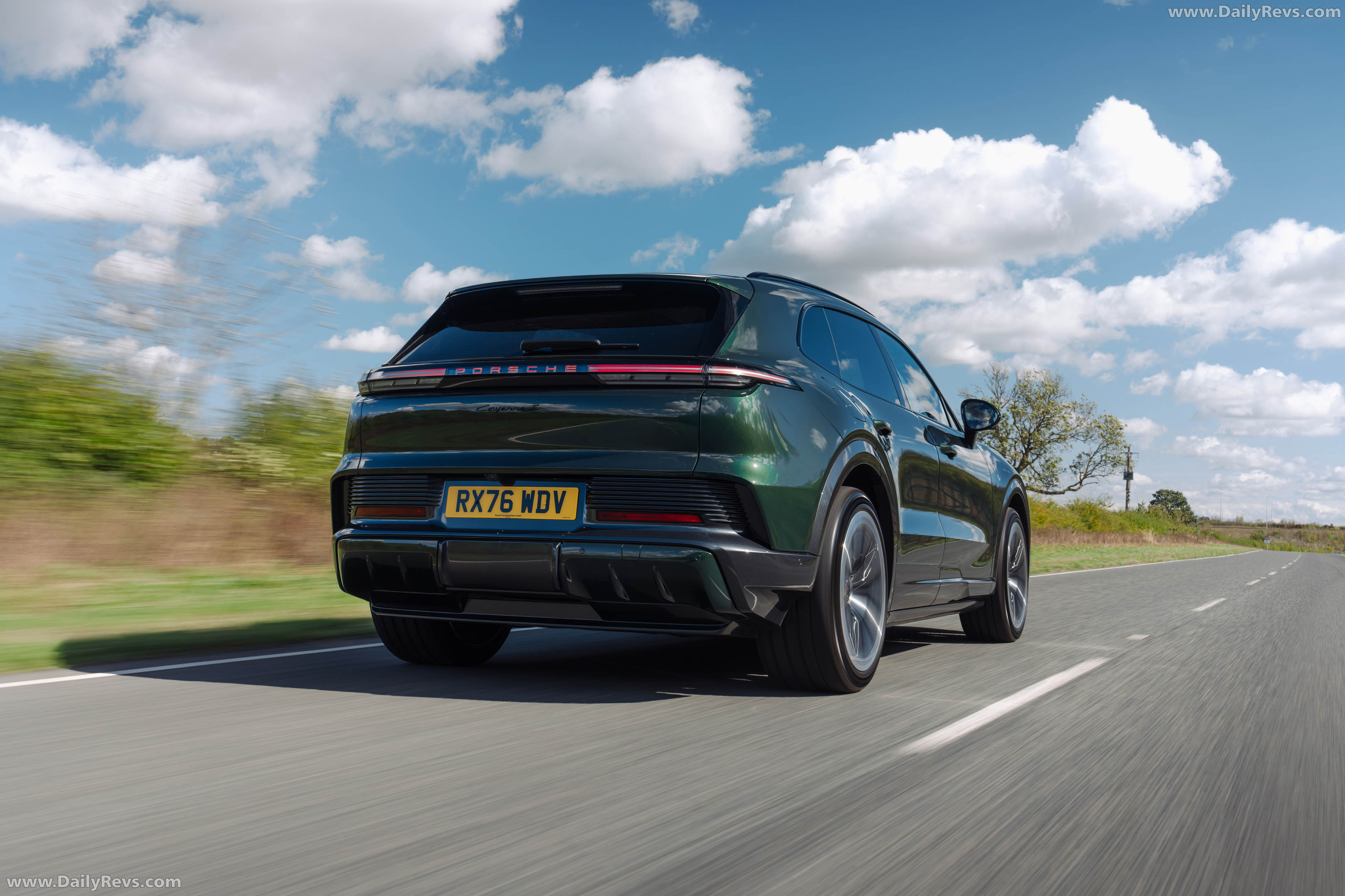 2027 Porsche Cayenne S Electric E4 UK Version Rear View