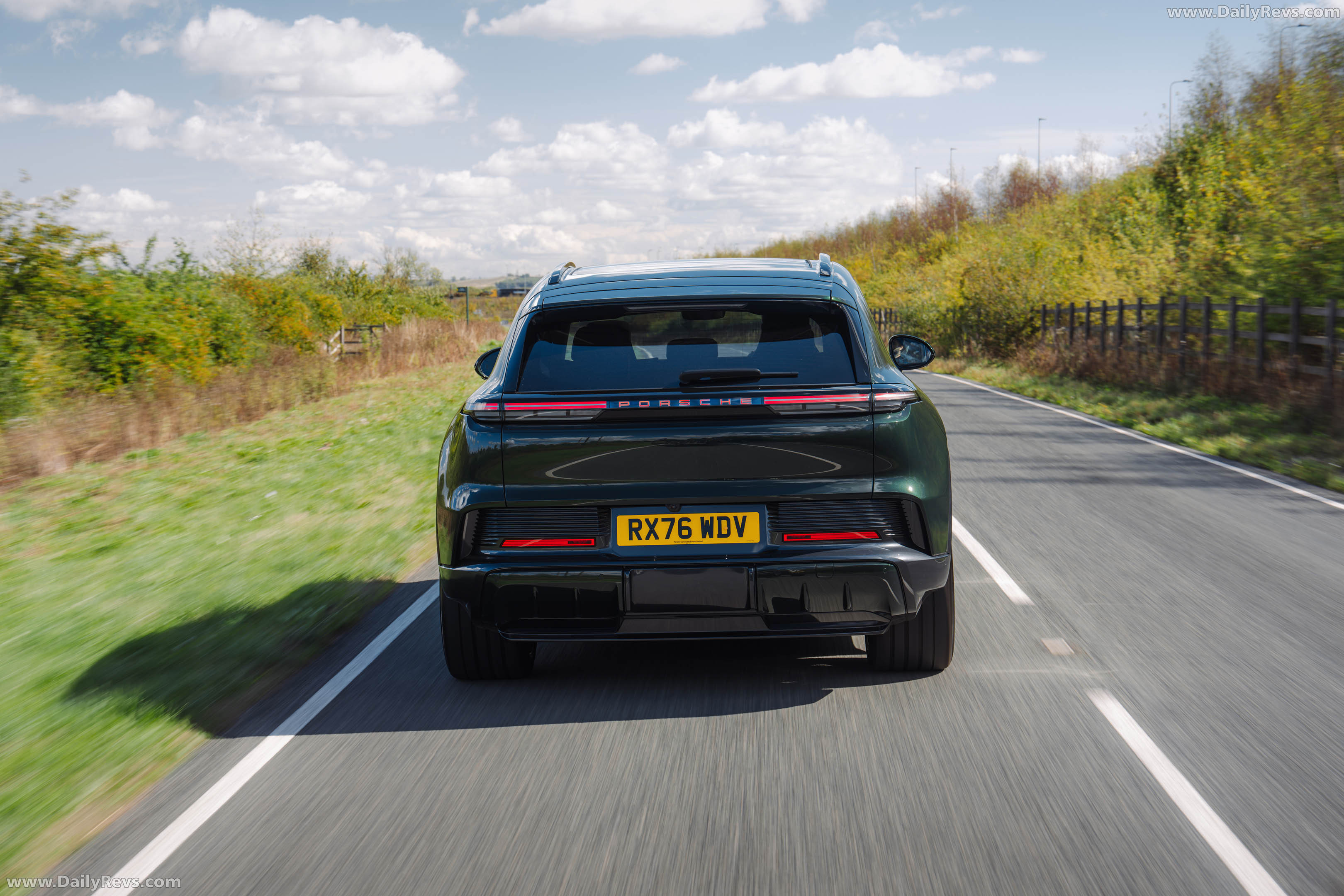 2027 Porsche Cayenne S Electric E4 UK Version Rear View