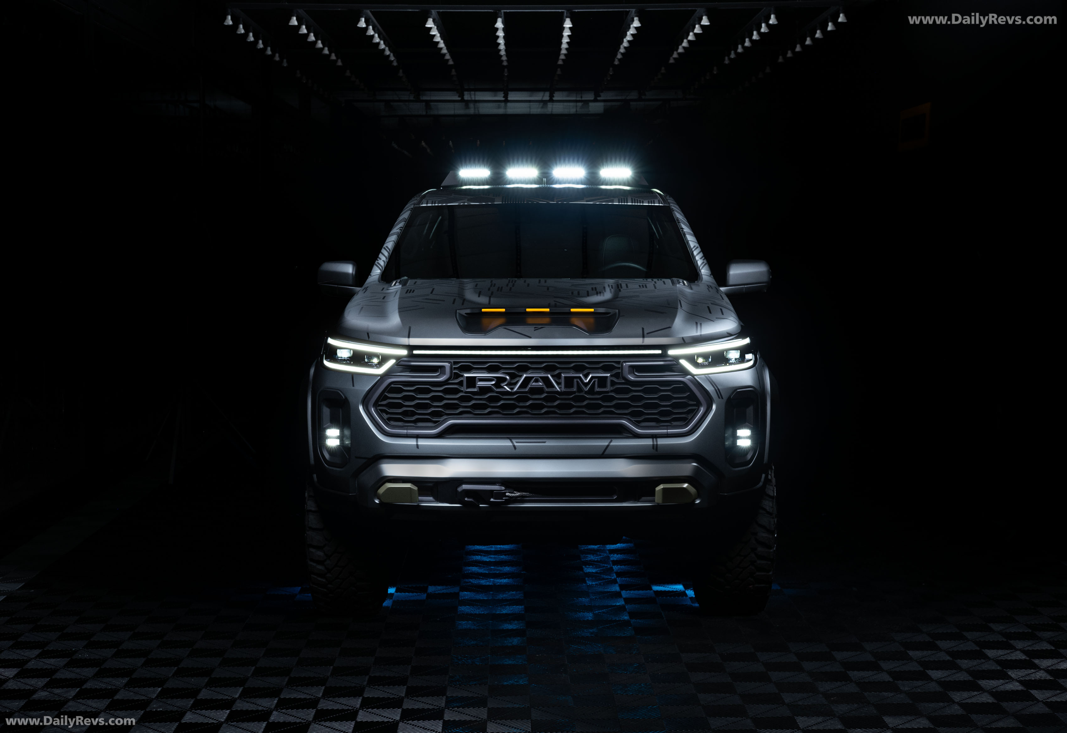 2025 RAM Dakota Nightfall Concept Front View