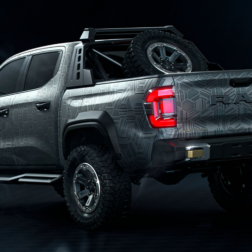 2025 RAM Dakota Nightfall Concept Rear View