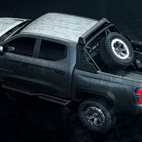 2025 RAM Dakota Nightfall Concept Top View