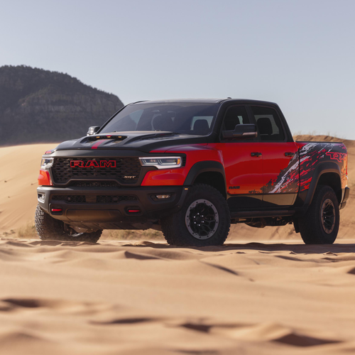 2027 RAM 1500 SRT TRX Bloodshot Night Edition Front View