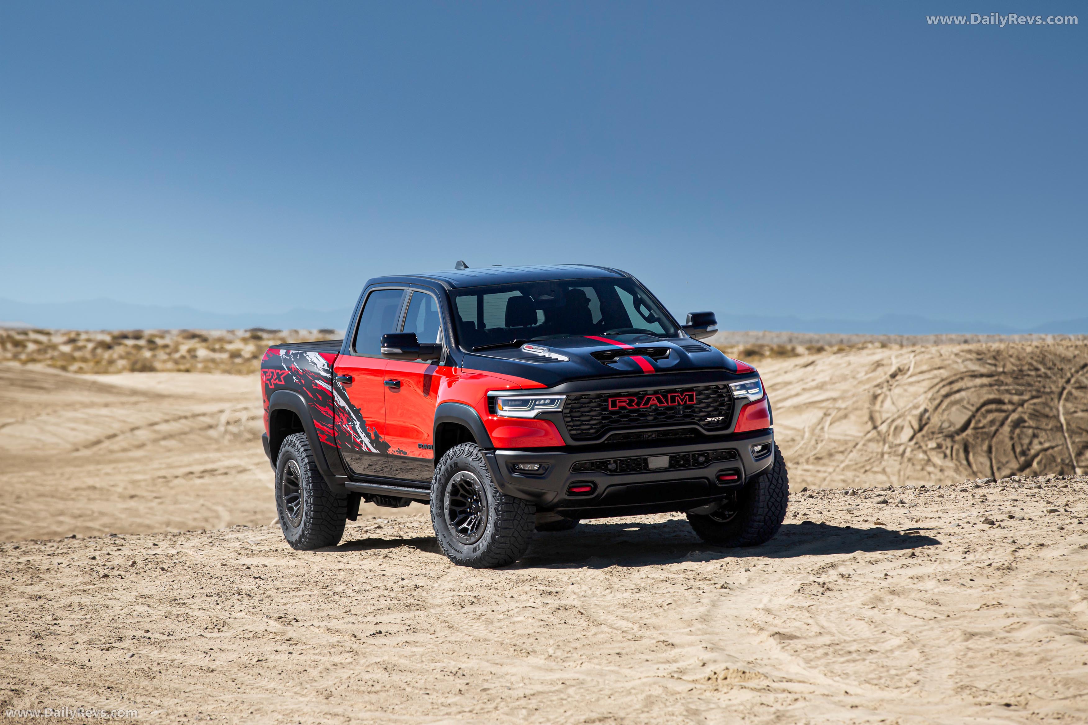 2027 RAM 1500 SRT TRX Bloodshot Night Edition Front View