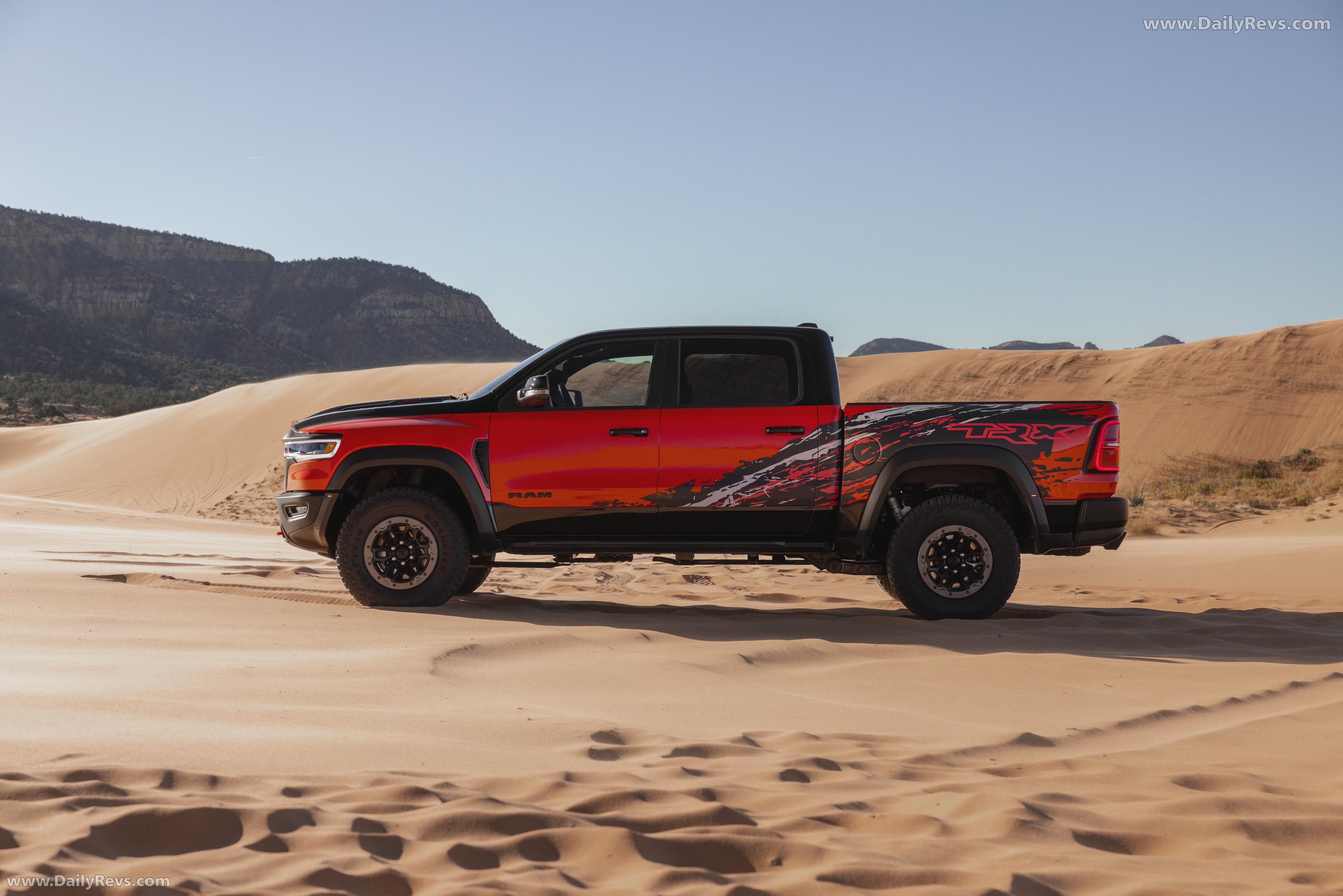 2027 RAM 1500 SRT TRX Bloodshot Night Edition Side View