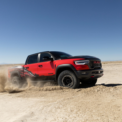 2027 RAM 1500 SRT TRX Bloodshot Night Edition Side View