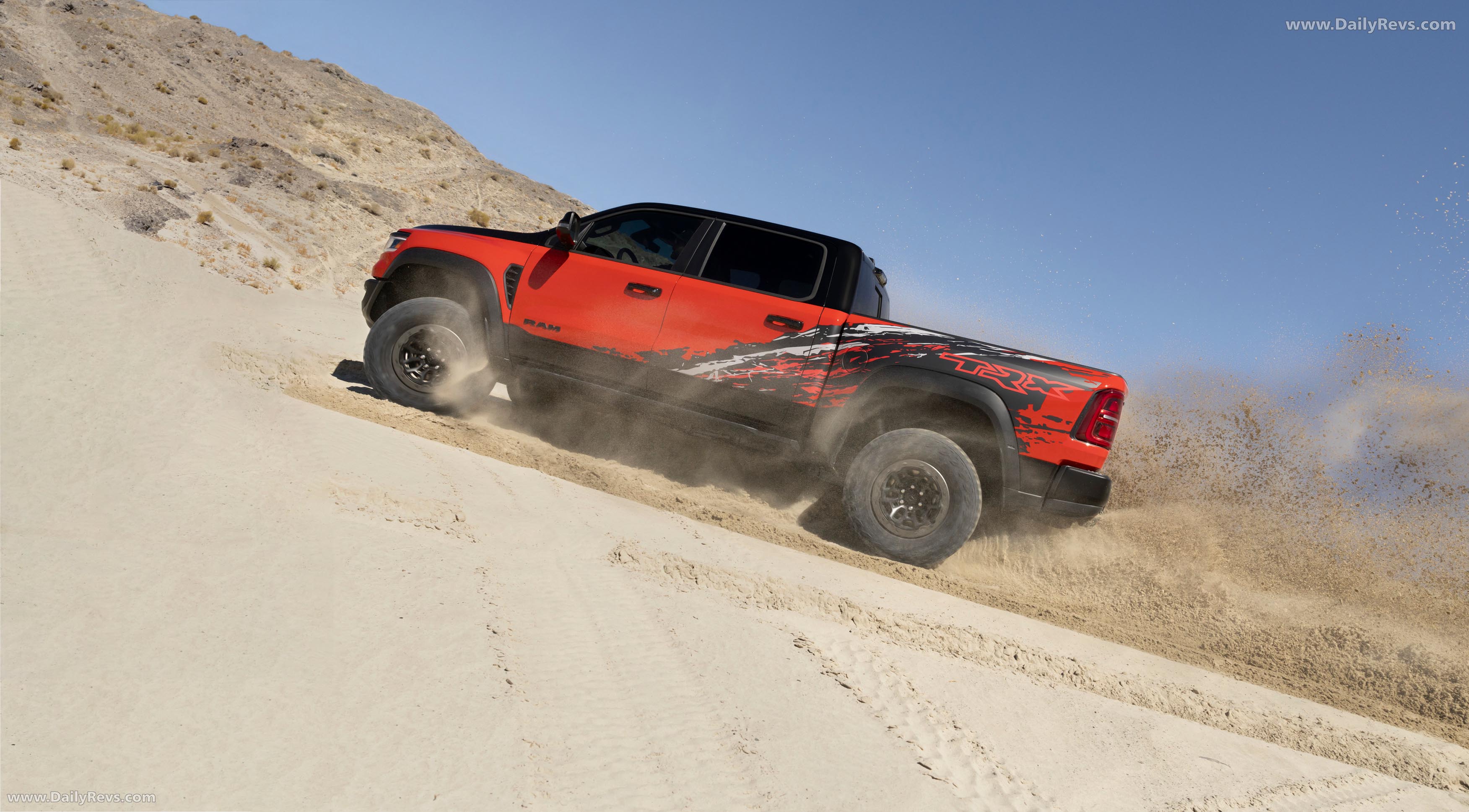2027 RAM 1500 SRT TRX Bloodshot Night Edition Side View